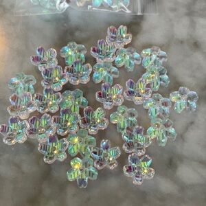 Flower: AB Glass Bead Cap 12mm (30)
